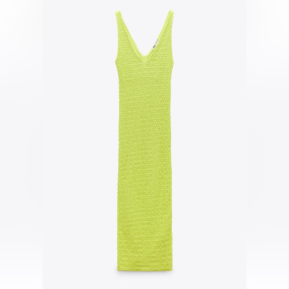NWOT Zara Textured Midi Dress